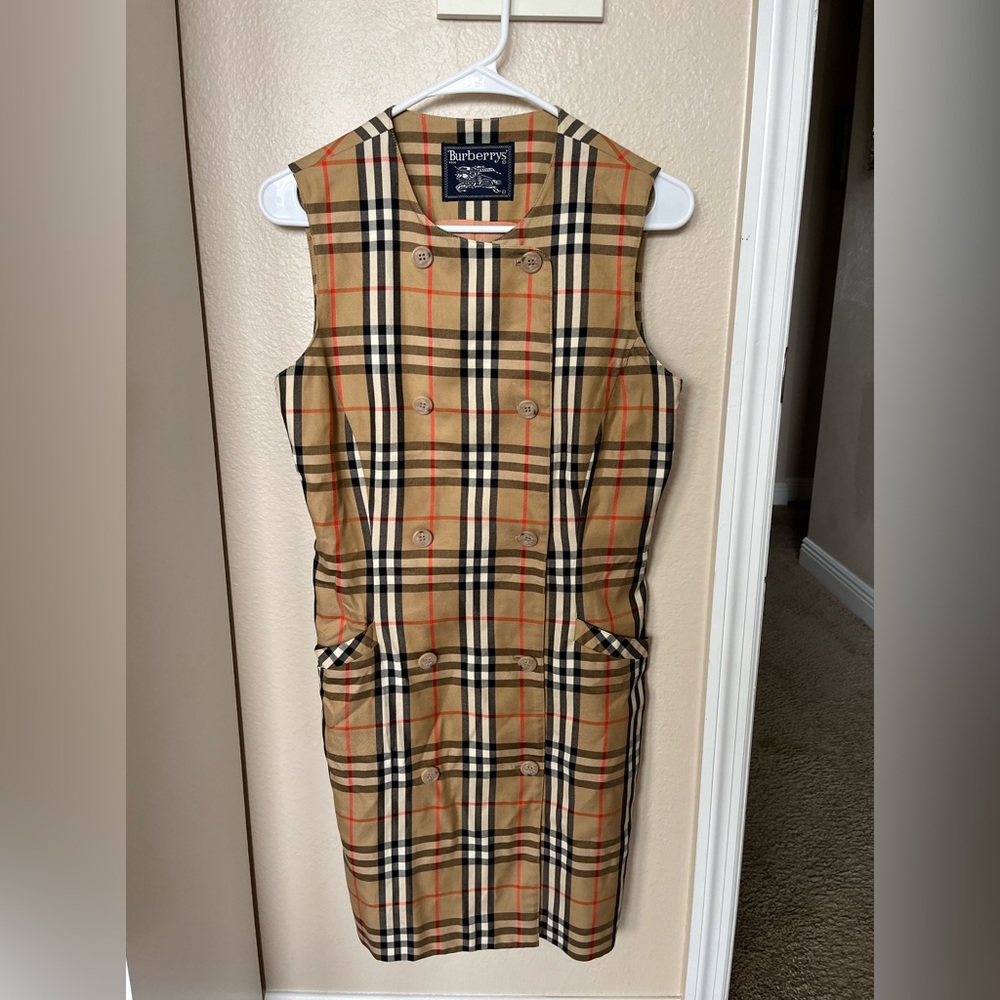 Vintage Burberry Sheath Dress